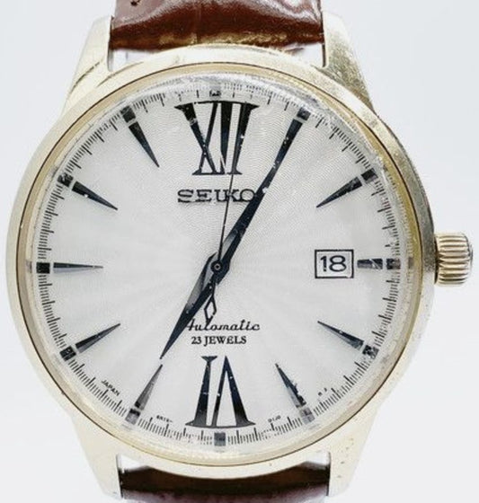 Seiko Presage SARB065 Cocktail Time Automatic White Dial Men Watch 6R15 Japan