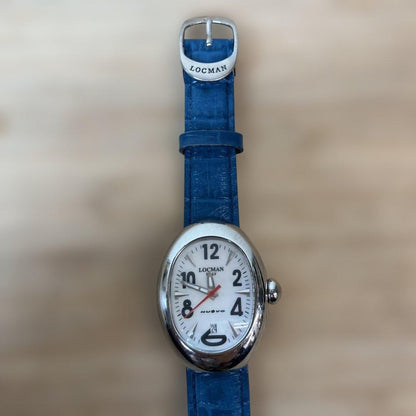 Locman Nuovo REF.020 White Dial Stainless Steel Analog Date Quartz Watch Women