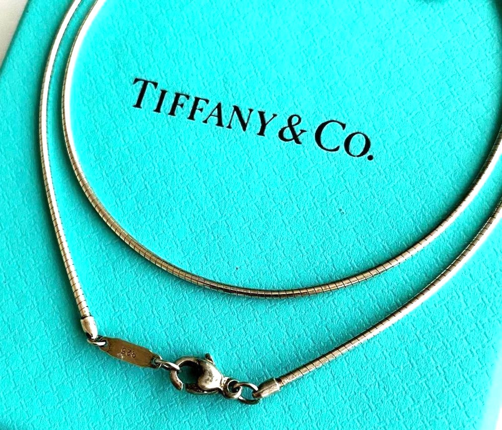 Tiffany & Co Sterling Silver 925 Omega Chain 40cm 15.7in