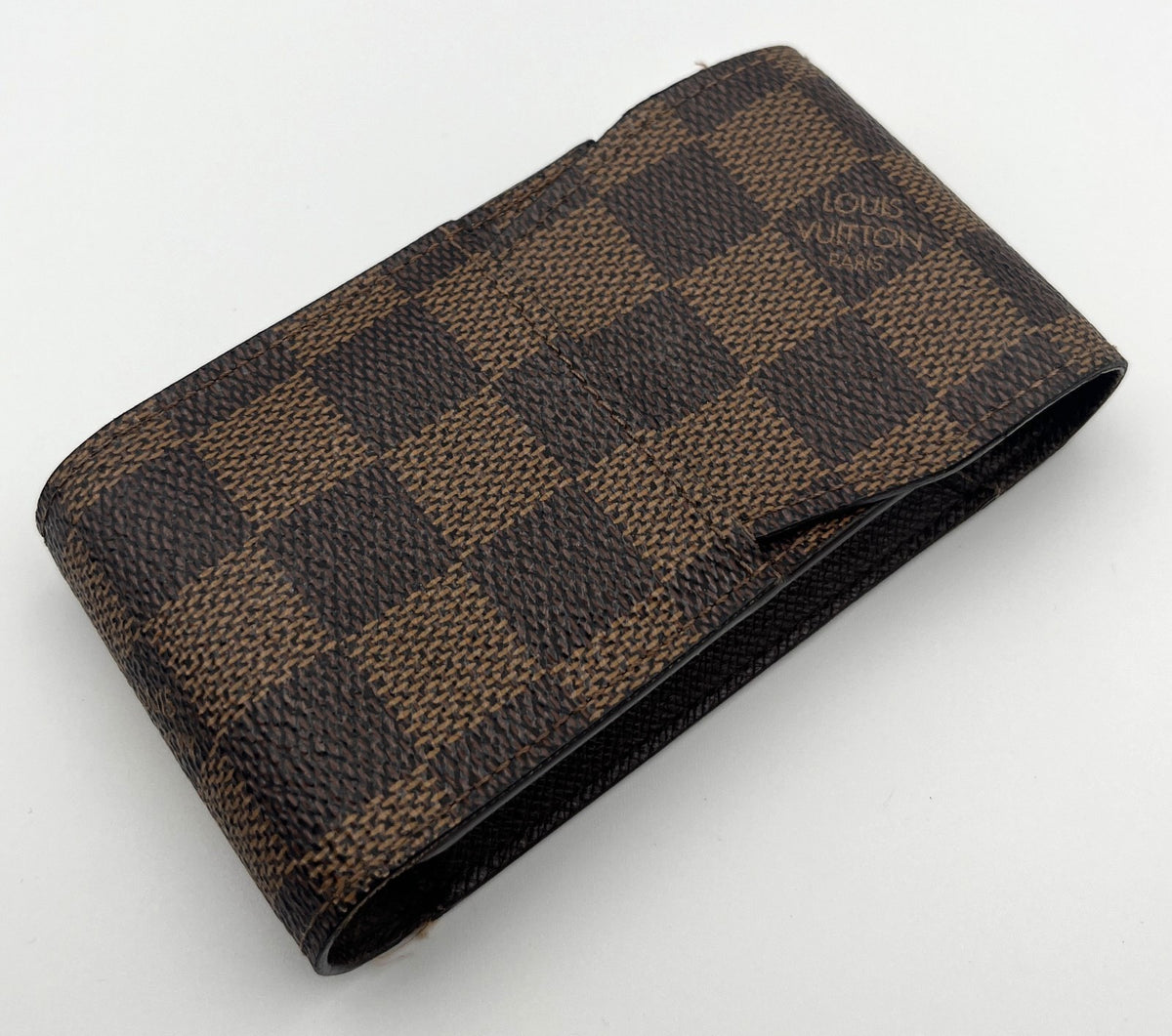 LOUIS VUITTON Etui Cigarette Case Damier Ebene 12x6.5x2.3cm 4.7x2.5x0.9" Auth