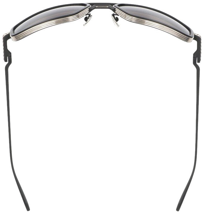 Chrome Hearts EADER Double Bridge Sunglasses Black Silver 61-20-124 Used Japan