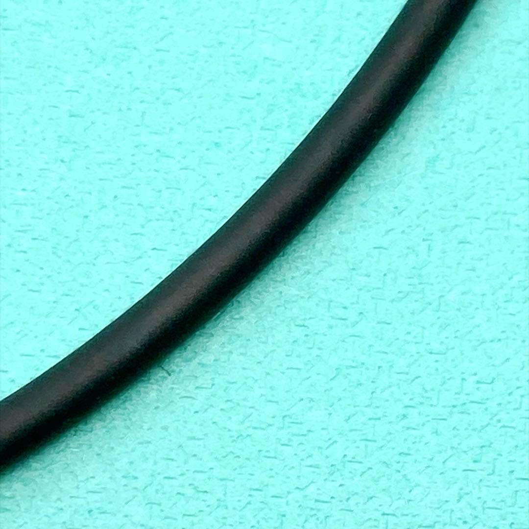 Tiffany & Co Rubber Sterling Silver 925 Necklace 54cm 21in 2.4mm 0.09in