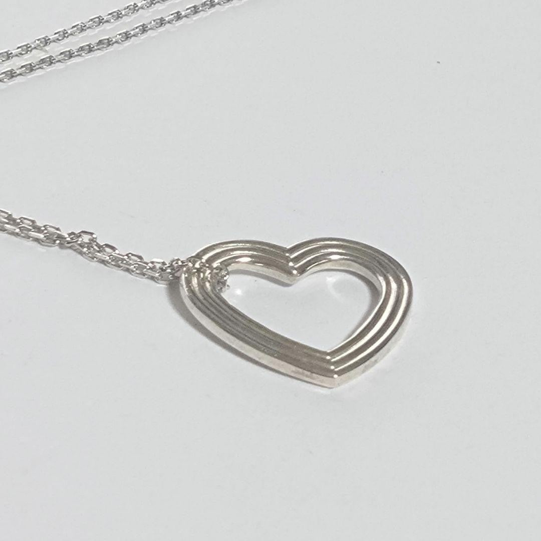 Tiffany & Co x Menard Sterling Silver 925 Open Heart Necklace Top Charm