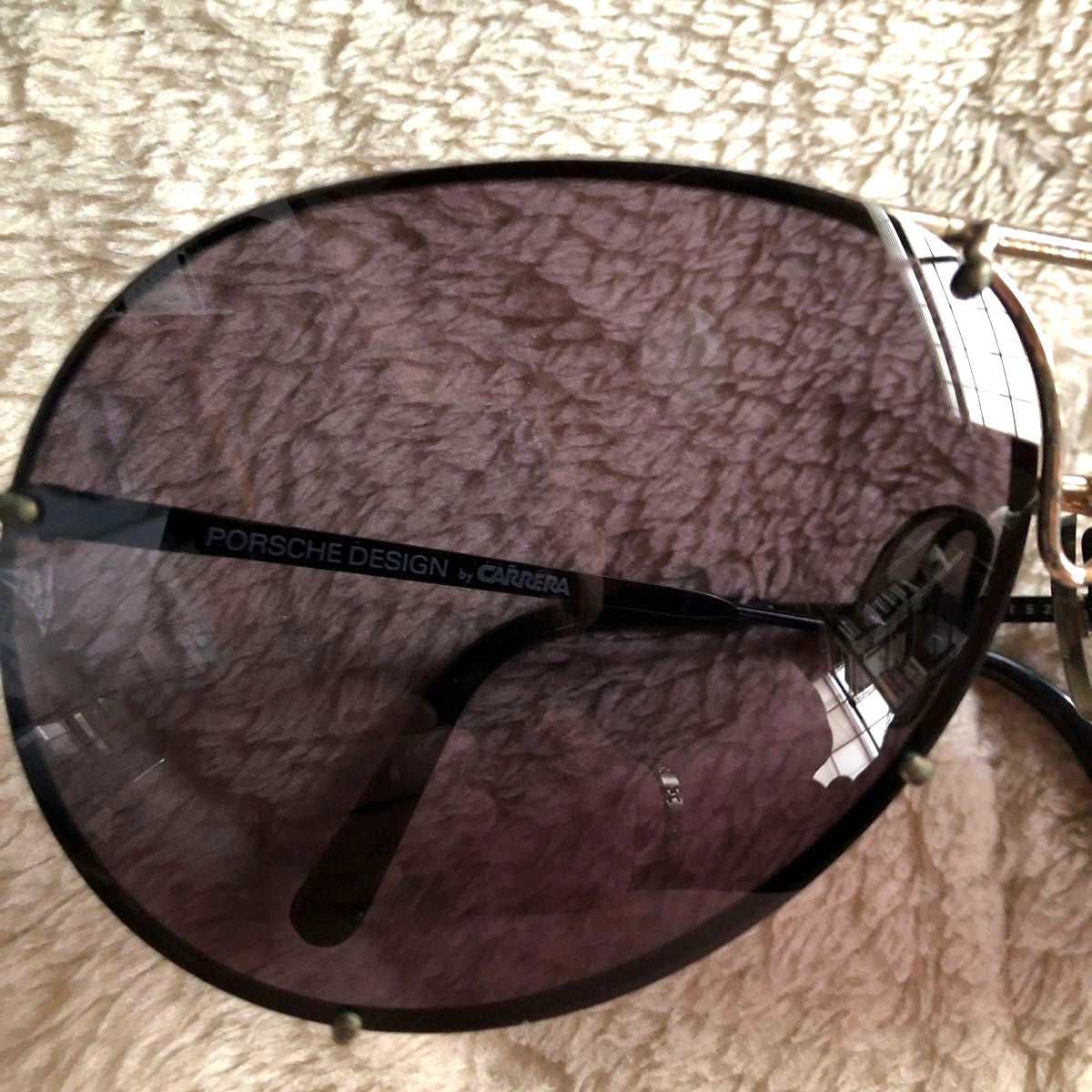 PORSCHE DESIGN by CARRERA 5621 Aviator Sunglasses Black Gold Austria w/Case