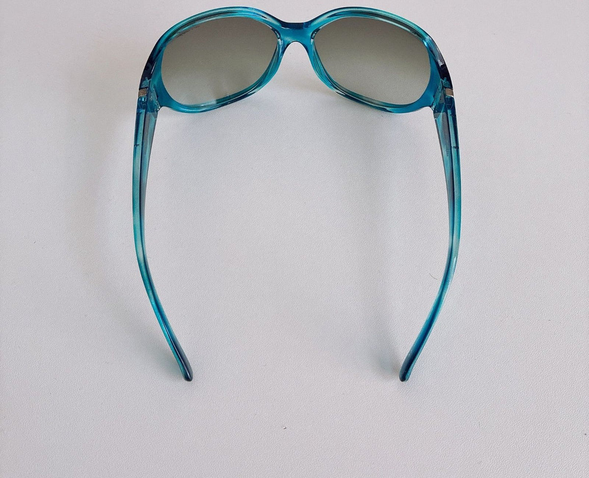 Arnette Y2K Oversized Sunglasses Clear Blue Gradation Lens Womens 4.9in Vintage