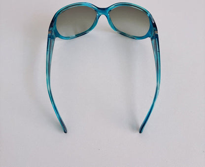 Arnette Y2K Oversized Sunglasses Clear Blue Gradation Lens Womens 4.9in Vintage