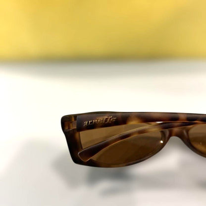 Arnette Sunglasses Pattern Frame Brown Lens Womens Eyewear Italy Used