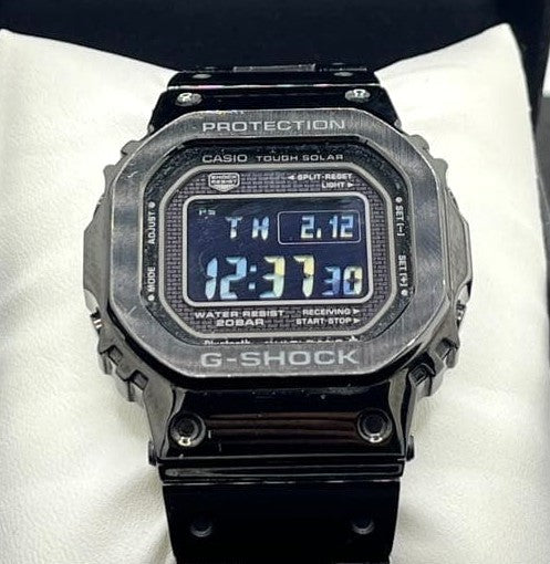 Casio G-SHOCK GMW-B5000GD-1JF Full Metal Black Solar Watch Used Excellent W/ Box