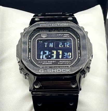 Casio G-SHOCK GMW-B5000GD-1JF Full Metal Black Solar Watch Used Excellent W/ Box