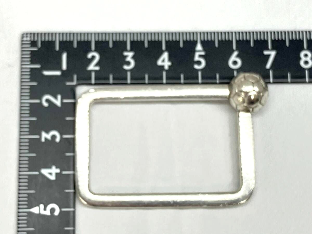 GEORG JENSEN Silver Key Ring Holder 433 Soccer Ball Motif 925S Denmark Vintage