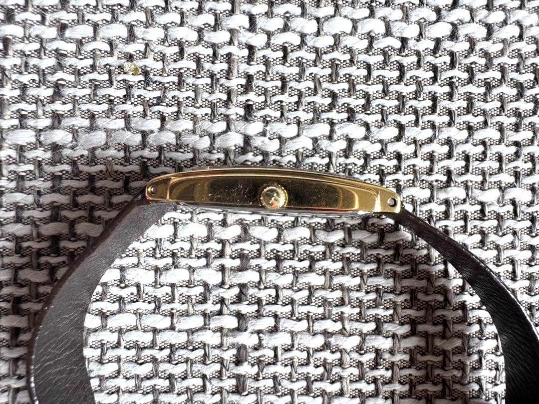 Brooks Brothers Hamilton 8362 Tank Watch Gold Tone Swiss Quartz Vintage Japan