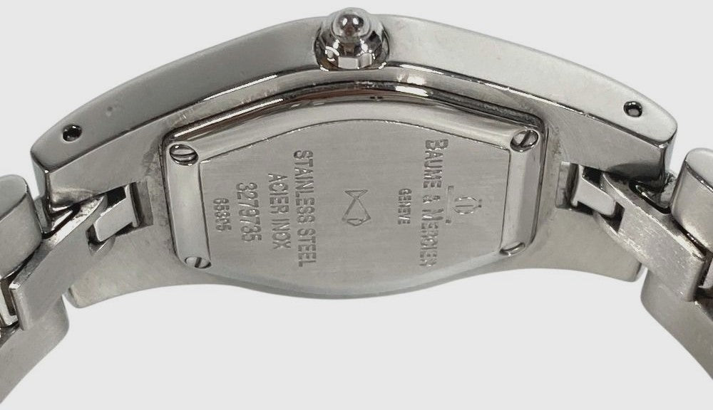Baume & Mercier Linea 69650 Ladies Watch MOP Dial 12P Diamond SS Silver Swiss