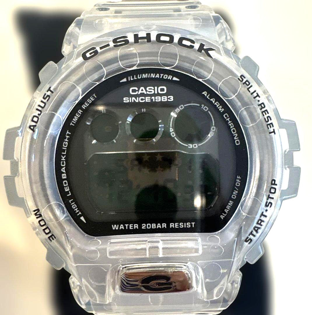 Casio G-SHOCK DW-6940RX 40th Anniversary Clear Skeleton Digital Watch Auth Mint