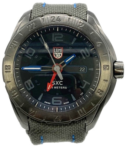 LUMINOX SXC Steel GMT 5120 Space Expedition Corp Men Watch Swiss Made Used