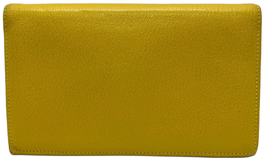 HERMES Agenda GM Cover Yellow Leather Planner Notebook Holder Authentic France