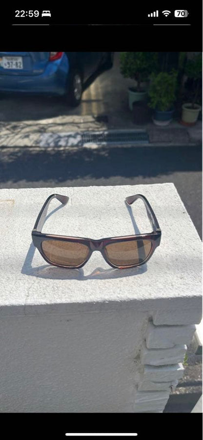 Chrome Hearts Sunglasses Square Tortoise Brown Lens Acetate Authentic Japan