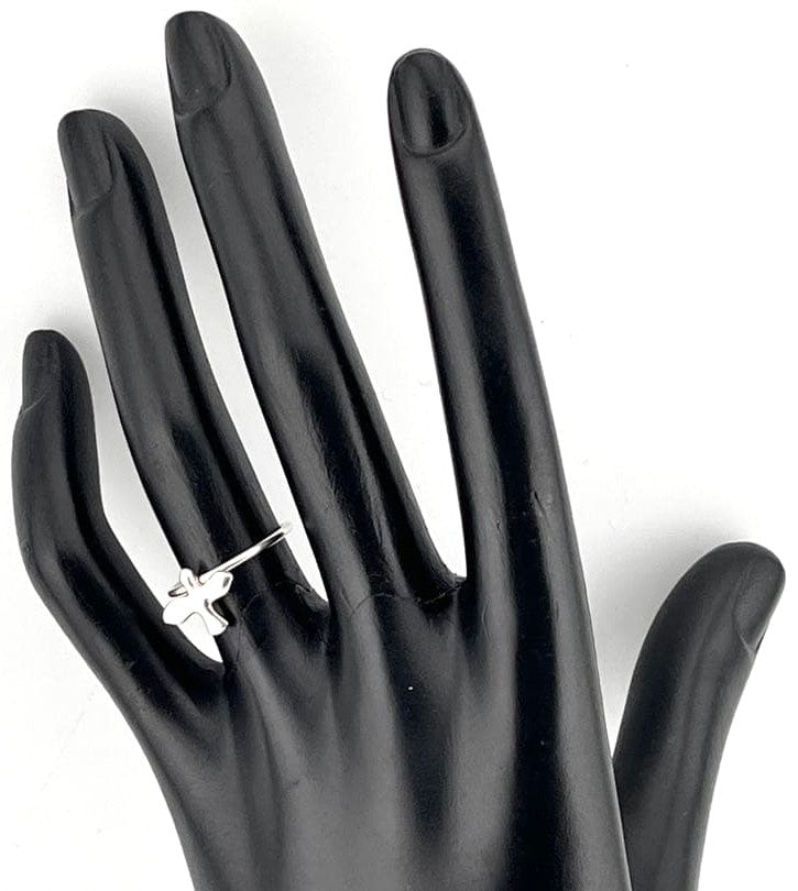 Tiffany & Co Sterling Silver 925 Bird Cross Ring US6 EU51 Authentic Vintage