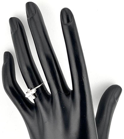 Tiffany & Co Sterling Silver 925 Bird Cross Ring US6 EU51 Authentic Vintage
