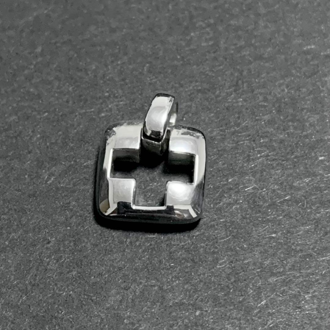 Tiffany & Co Sterling Silver 925 Stencil Cut Out Cross Pendant Top Charm
