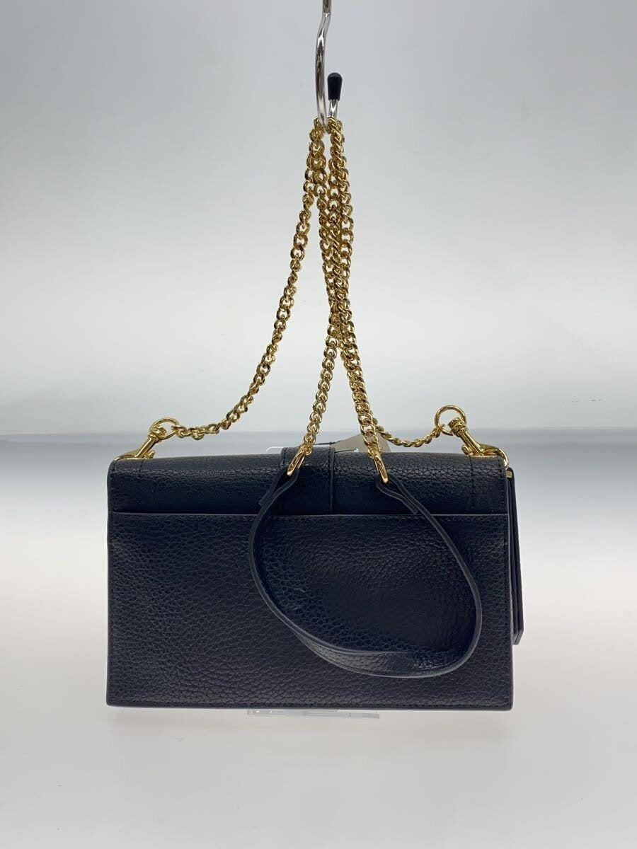Versace Jeans Couture Couture 1 Black Baroque Buckle Chain Shoulder Bag Gold