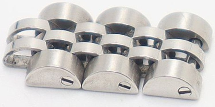 Rolex Genuine Watch Band Links 3-Links Silver Stainless Steel 10mm Authentic