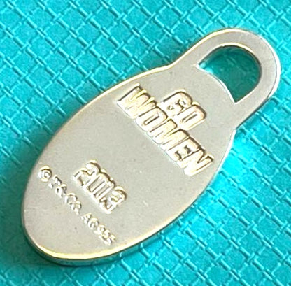 Tiffany & Co 2013 Nagoya Womens Marathon Go Women Finisher Charm Pendant Silver