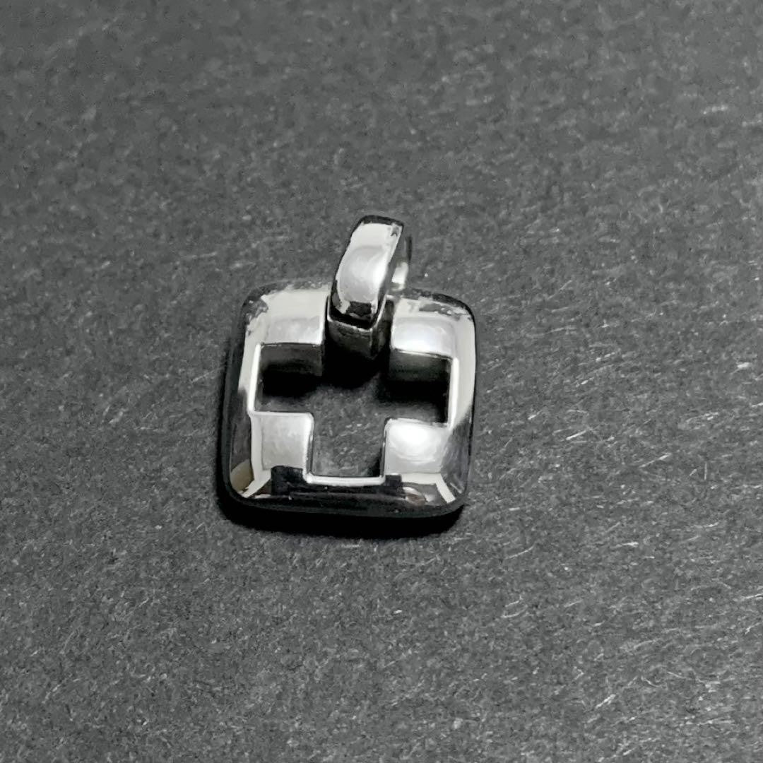 Tiffany & Co Sterling Silver 925 Stencil Cut Out Cross Pendant Top Charm