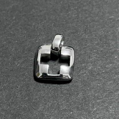 Tiffany & Co Sterling Silver 925 Stencil Cut Out Cross Pendant Top Charm