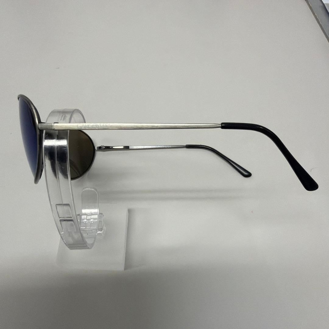 GARGOYLES Helios Sunglasses Gunmetal Metal Frame Mirror Lens Mens Italy Used