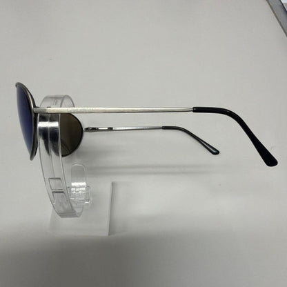 GARGOYLES Helios Sunglasses Gunmetal Metal Frame Mirror Lens Mens Italy Used