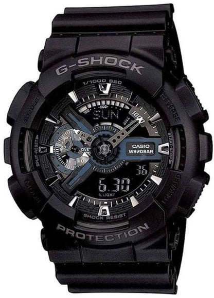 CASIO G-SHOCK GA-110-1B Mens Analog Digital Watch Black Resin Case 51mm No Box