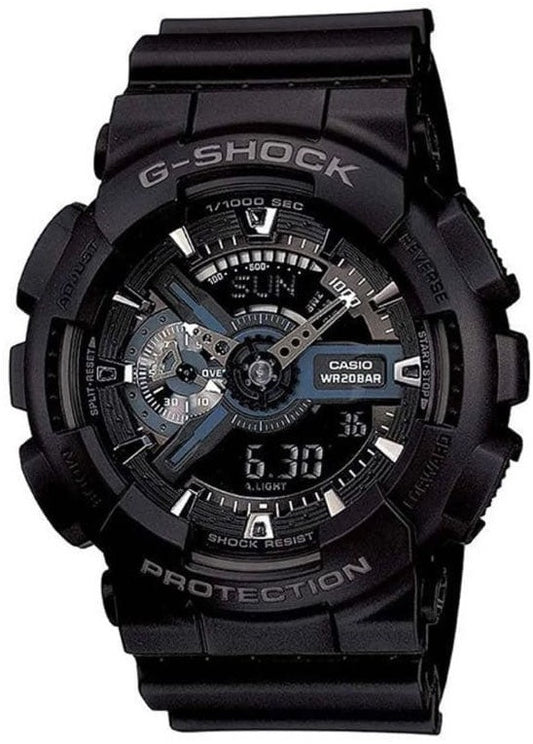 CASIO G-SHOCK GA-110-1B Mens Analog Digital Watch Black Resin Case 51mm No Box