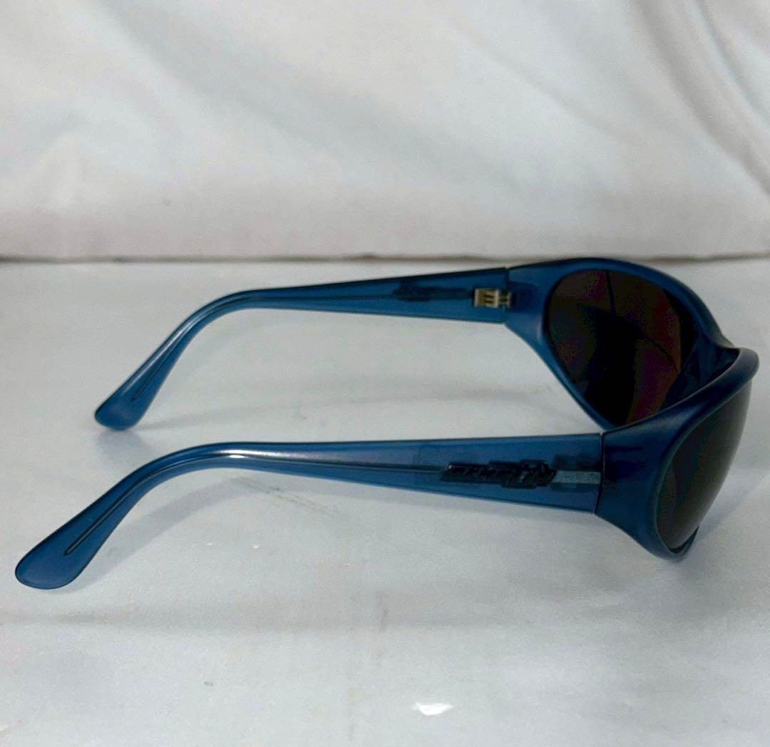 ARNETTE Raven Vintage Sunglasses Blue Frame Archive Y2K 90s Eyewear Used