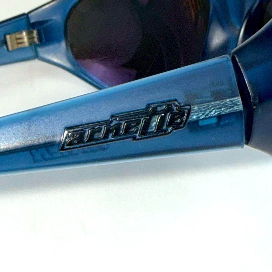 ARNETTE Raven Vintage Sunglasses Blue Frame Archive Y2K 90s Eyewear Used
