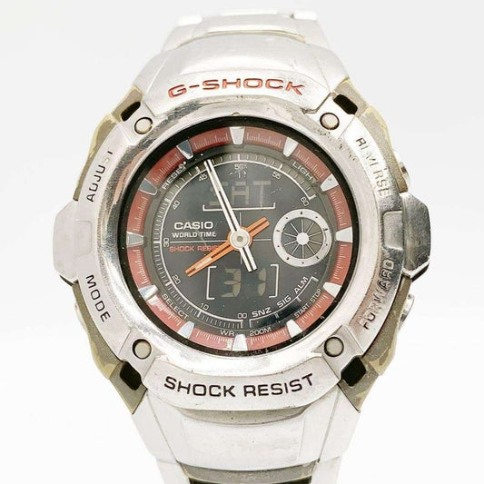 CASIO G-SHOCK G-520D-3AVDR Y2K World Time Mens Watch Silver Stainless Steel