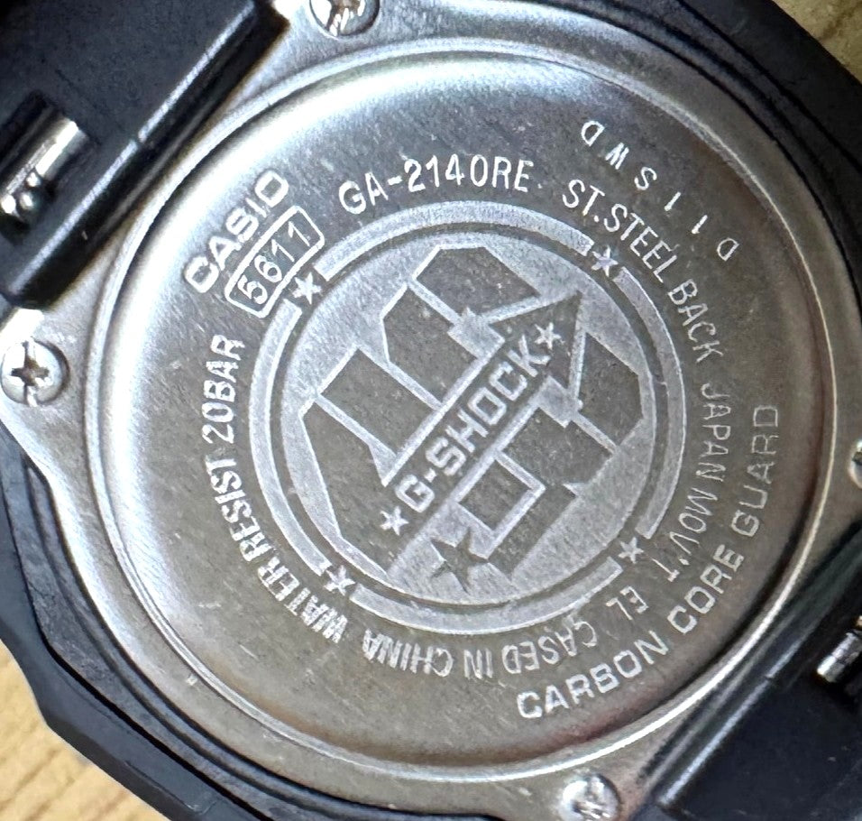 Casio G-SHOCK GA-2140RE-1AJR 40th Anniv Limited Remaster Black Watch Mint Rare