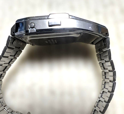 CASIO Data Bank DBC-1500 Calculator Watch Silver Stainless Steel Thailand Rare