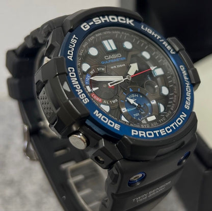 CASIO G-SHOCK GULFMASTER GN-1000B Analog Digital Mens Watch Black Blue Box