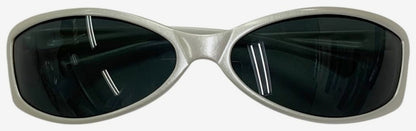Arnette Swinger Sunglasses White Frame Black Lens Plastic Vintage 90s Unisex