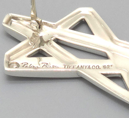 Tiffany & Co Paloma Picasso Shooting Star Brooch Pin Sterling Silver 925 8.24cm