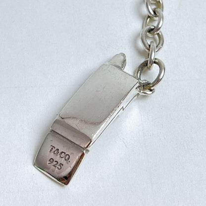 Vintage Tiffany & Co. Sterling Silver 925 Cell Phone Key Chain Key Ring 9.8cm