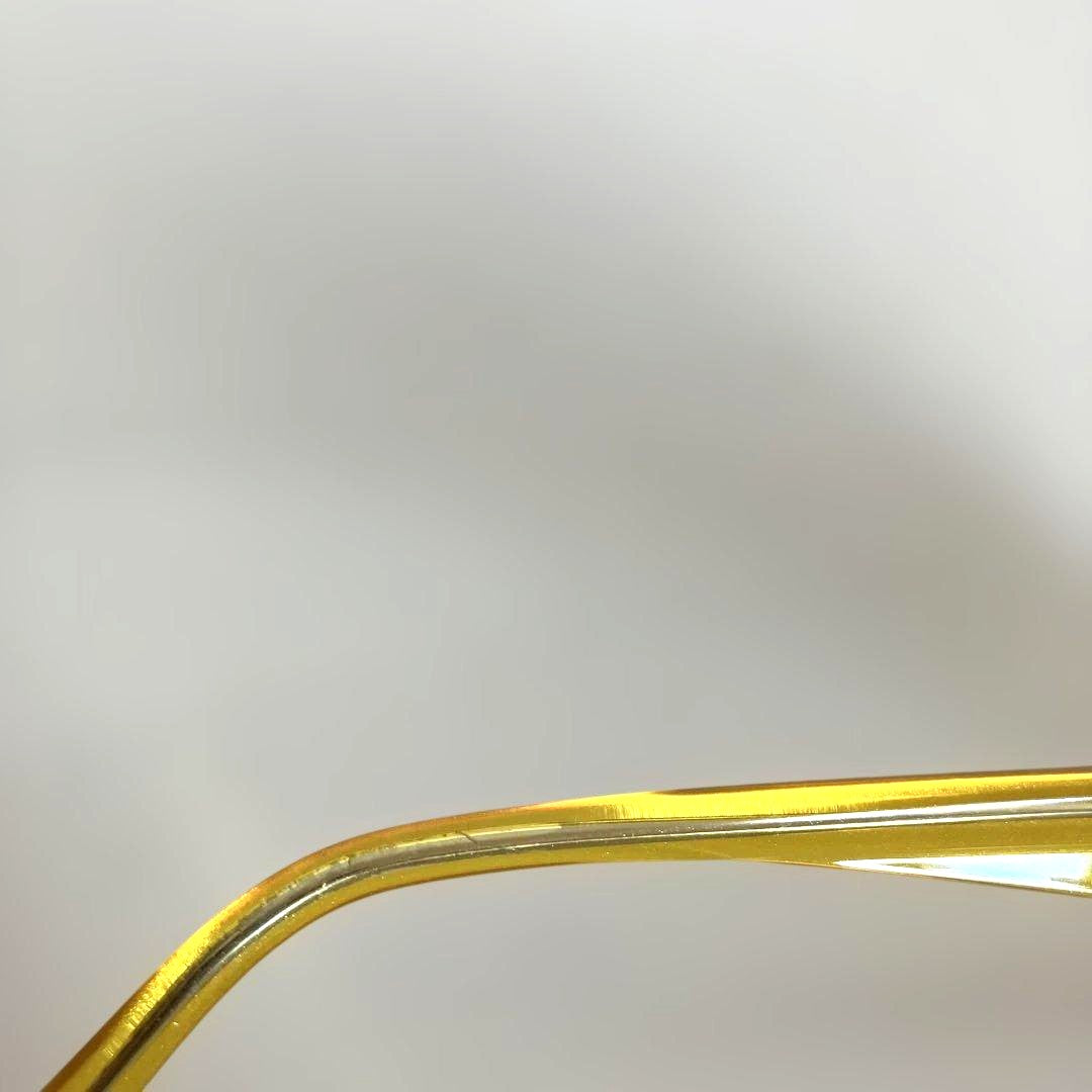 ARNETTE Mantis Vintage Sunglasses Yellow Clear Frame Blue Lens Cat Eye Italy