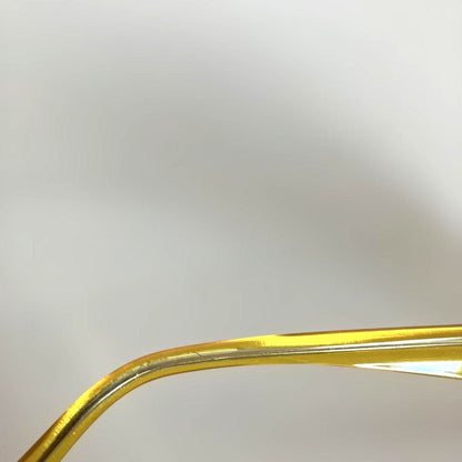 ARNETTE Mantis Vintage Sunglasses Yellow Clear Frame Blue Lens Cat Eye Italy