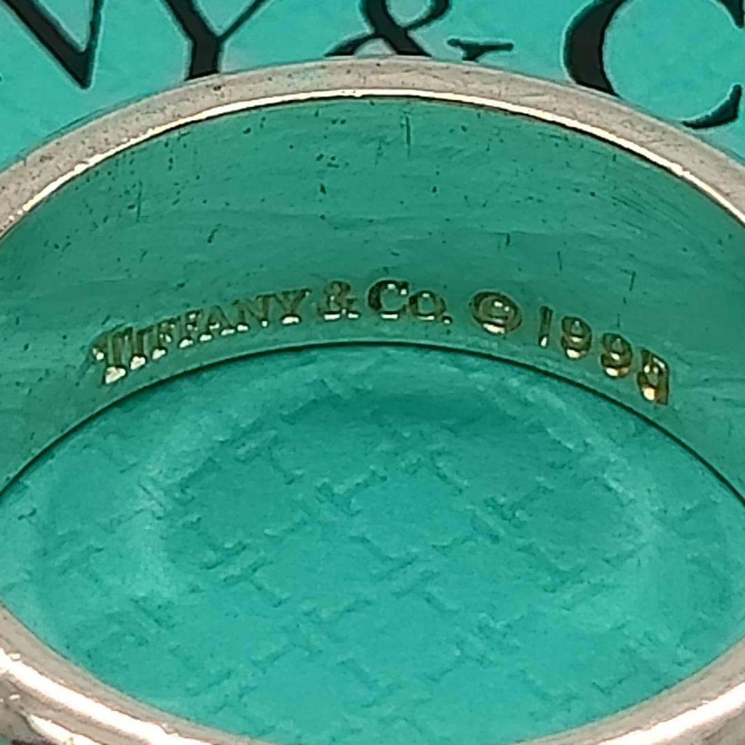 Tiffany & Co Atlas Ring Sterling Silver 925 Band US5 EU49 Authentic Vintage