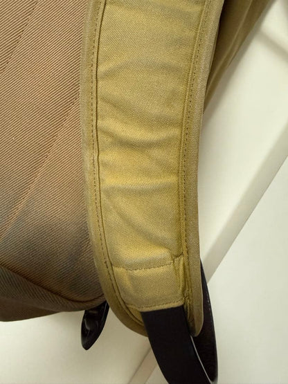 FILSON Journeyman Backpack Tan Tin Cloth Rugged Twill Leather Laptop Bag USA