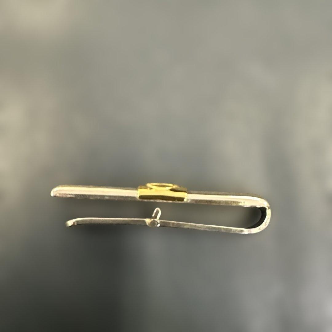 Gucci Accessory Collection Interlocking G Cufflinks Tie Bar Set Gold Silver
