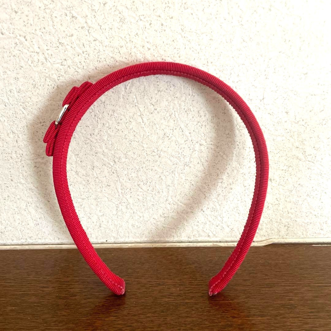 Salvatore Ferragamo Authentic Vara Bow Headband Pink Slim Type Used Great