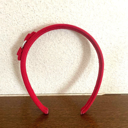 Salvatore Ferragamo Authentic Vara Bow Headband Pink Slim Type Used Great