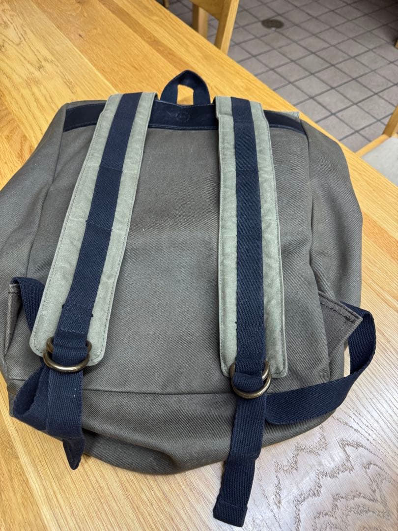 FILSON Rugged Twill Backpack Olive Green Leather Buckle USA Made Rucksack Canvas