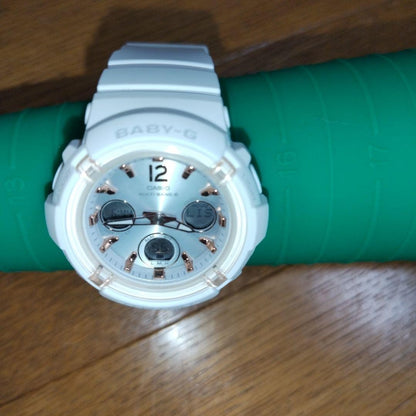 CASIO Baby-G BGA-2800 Multiband 6 Solar Womens Watch White Resin Analog Digital